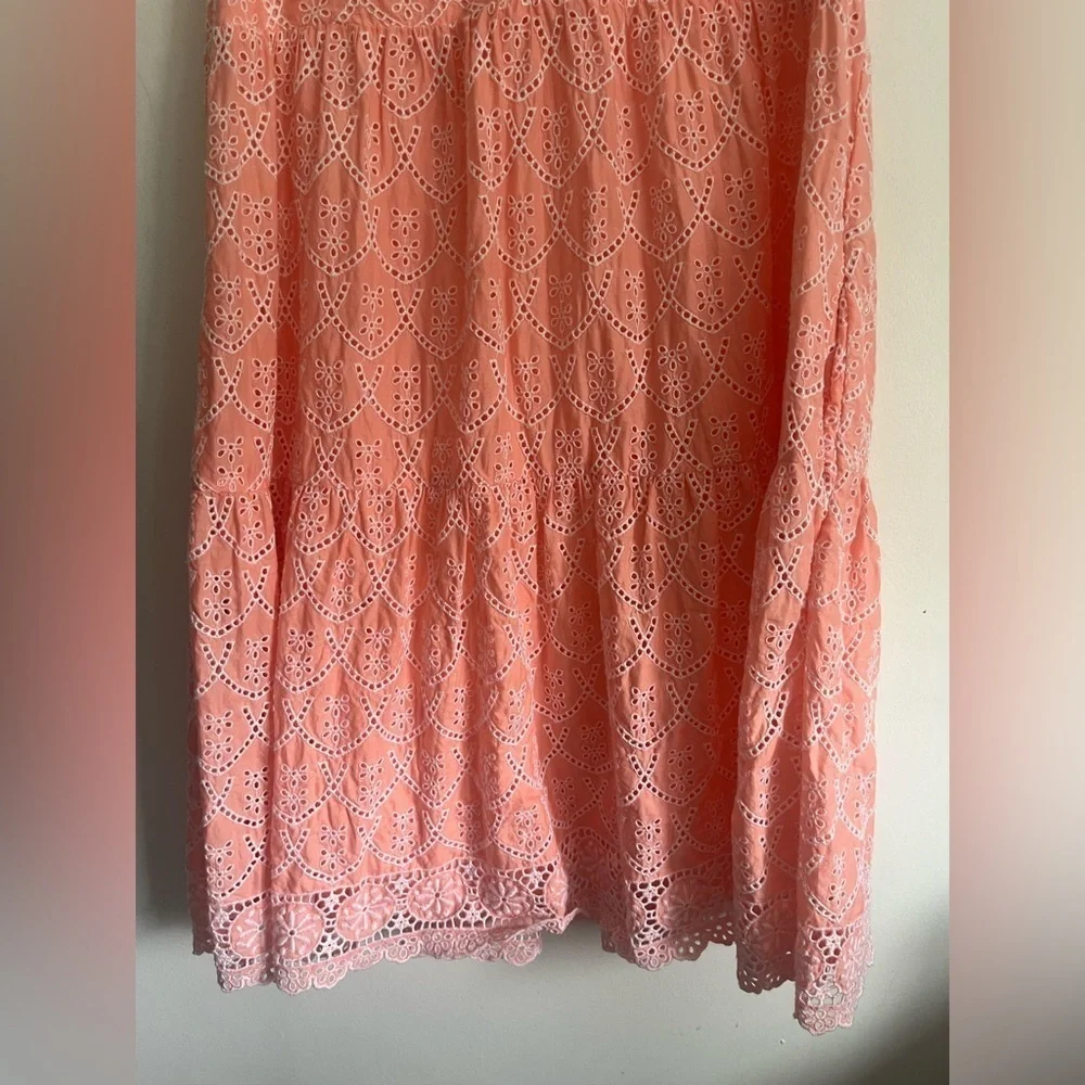 NEW Lilly Pulitzer Briela Eyelet Swing Cottagecore Dress Coral Pink Small - Picture 5 of 11